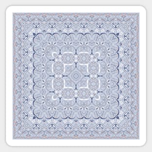 Bright square arabic ornate pattern Sticker